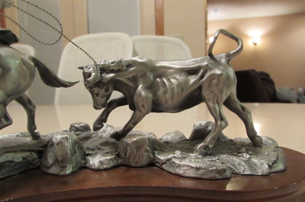 HIGHTAILIN LIMITED EDITION PEWTER SCULPTURE