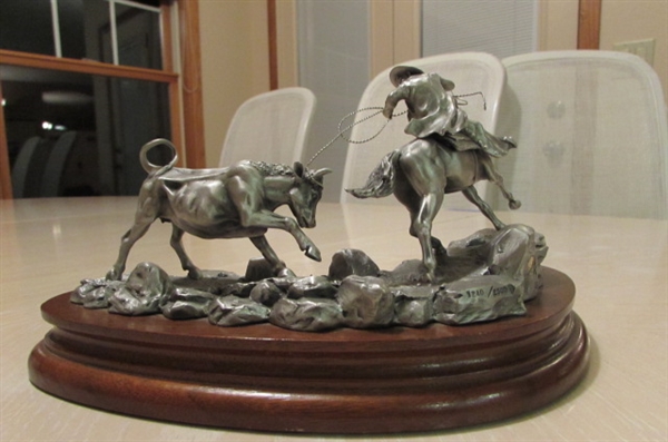 HIGHTAILIN LIMITED EDITION PEWTER SCULPTURE