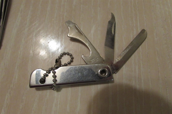 COLLECTION OF POCKET NAIL CLIPPERS & MULTI-TOOLS