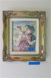 VICTORIAN LADY LITHOGRAPH IN ORNATE FRAME.