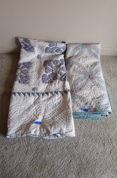2 QUILTED BEDSPREADS