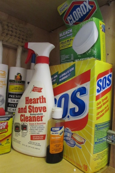 PAPER PRODUCTS, CLEANERS & PESTICIDES