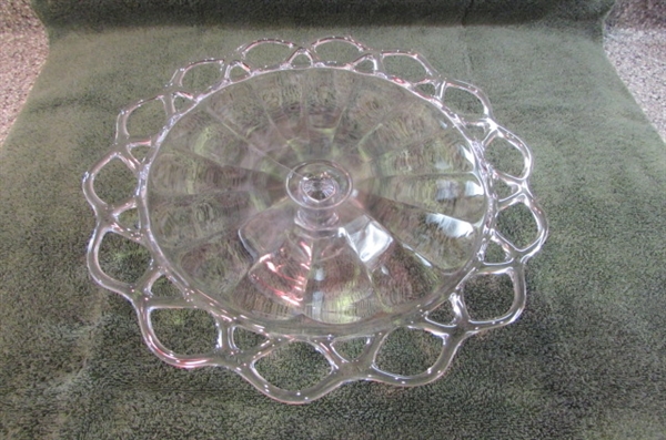 SERVING BOWL, CAKE STAND & CANDY DISH