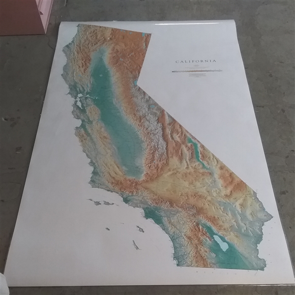 ROAD AND WORLD ATLASES AND LAMINATED  CALIFORNIA MAP