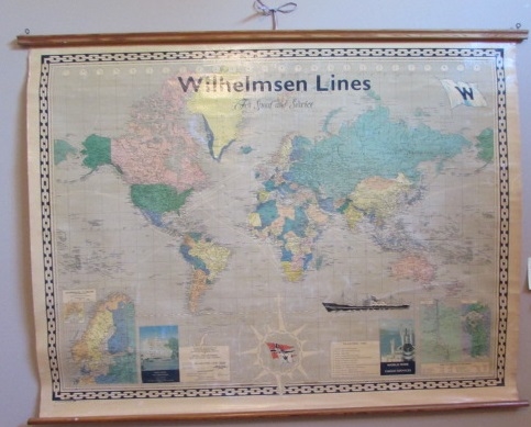 WILLHELMSEN LINES WORLD MAP