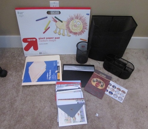 OFFICE STORAGE CONTAINERS, GREETING CARDS, PAPER PAD