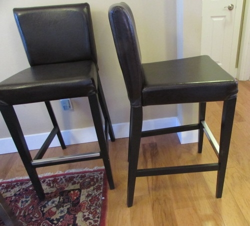 IKEA LEATHER BAR STOOL CHAIRS *MATCHES PREVIOUS LOT*