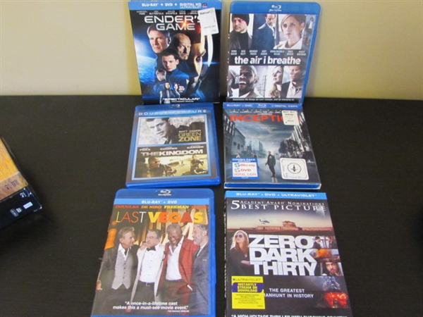 20+ BLU-RAY DISCS AND DVDS