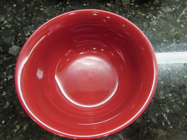RED AND BLACK STONEWARE BOWL SETS