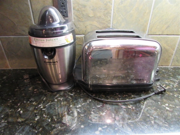 CUISINART JUICER AND TOASTER