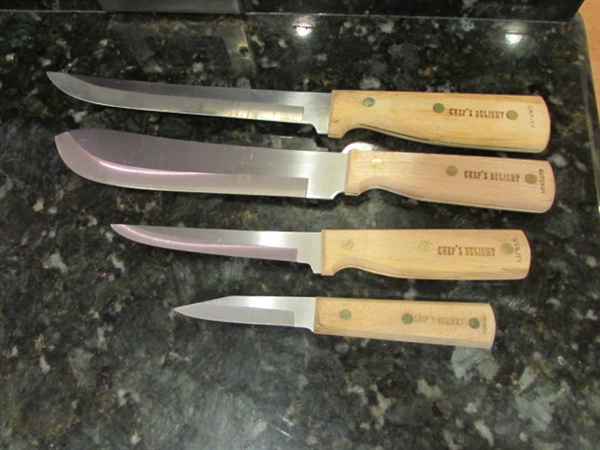 CHEF'S DELIGHT KNIFE SET AND MORE
