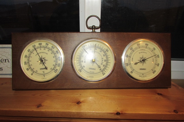 BAROMETER AND PLAQUES