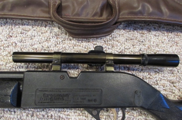 CROSMAN 66 POWERMASTER PELLET/BB GUN WITH SCOPE