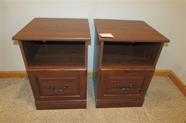 SIDE TABLES WITH HANGING FILE DRAWERS