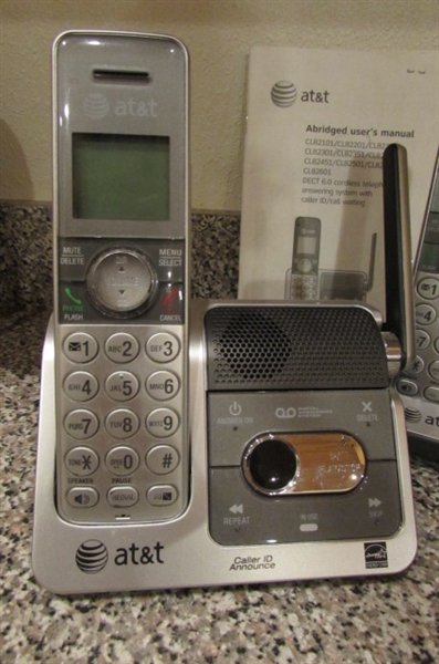 SHARP FAX MACHINE, JITTERBUG FLIP-PHONE, CORDLESS PHONES & MORE