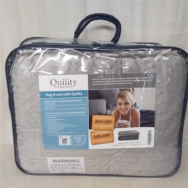 QUILITY 15 LB WEIGHTED BLANKET