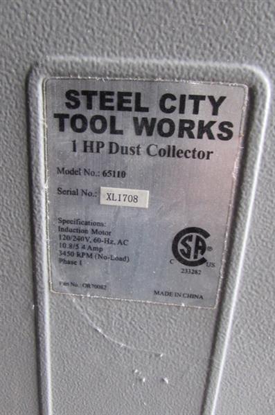 STEEL CITY TOOL WORKS 1 HP DUST COLLECTOR