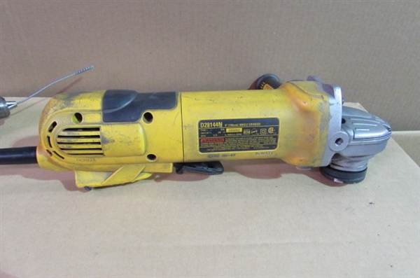 SKIL JIG SAW/MILWAUKEE ELECTRIC DRILL & MISC TOOLS FOR PARTS OR REPAIR