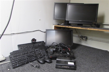 DELL MONITORS, KEYBOARDS, MICE, DVR & MORE