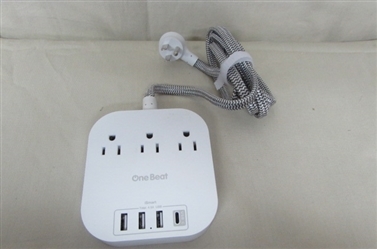 ONE BEAT POWERSTRIP USB & 3 OUTLETS