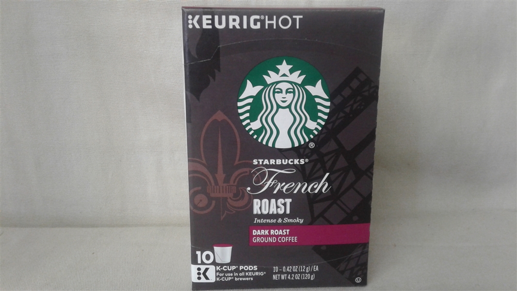 Starbucks French Dark Roast Single Cup Coffee for Keurig Brewers, 10 Count