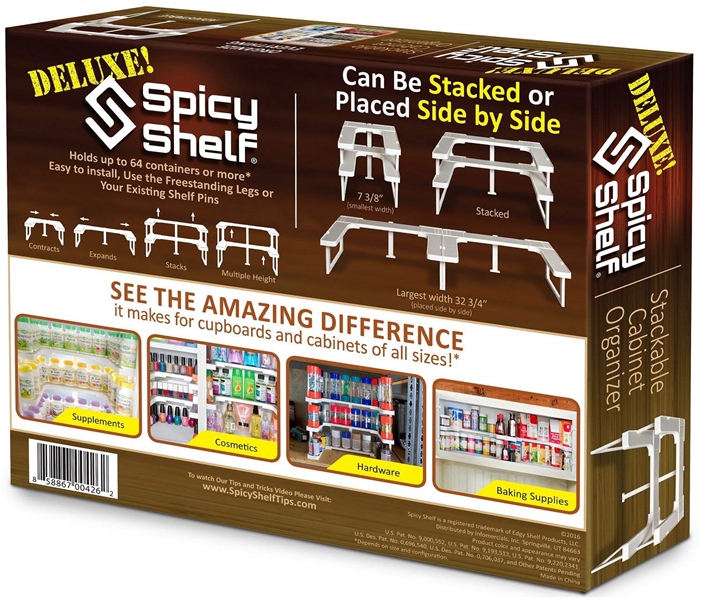 SPICY SHELF EXPANDABLE STACKABLE SPICE RACK