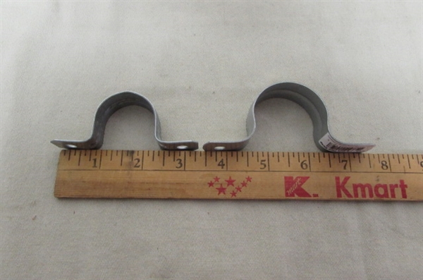 ASSORTED PIPE CLAMPS & SUPPORTS