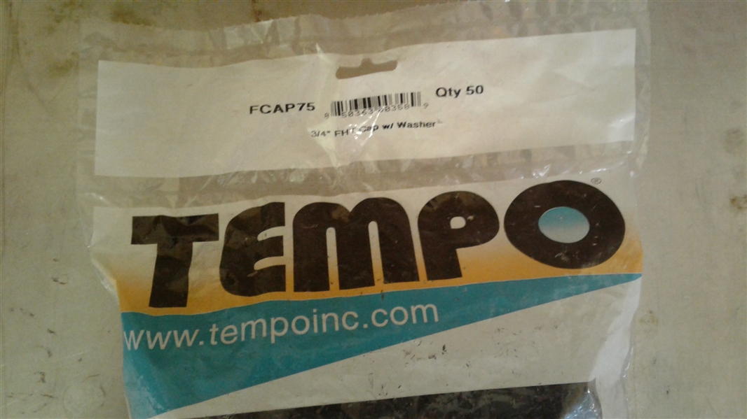 TEMPO 3/4 FHT CAP W/WASHER BULK LOT 100+