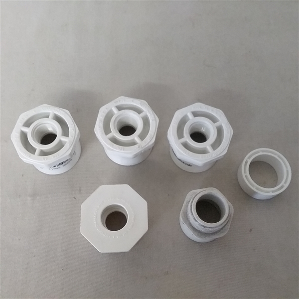 MISCELLANEOUS PVC CONNECTORS,  CAPS, TEES AND MORE
