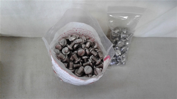 ACORN CAP NUTS AND A VARIETY OF MACHINE SCREWS 