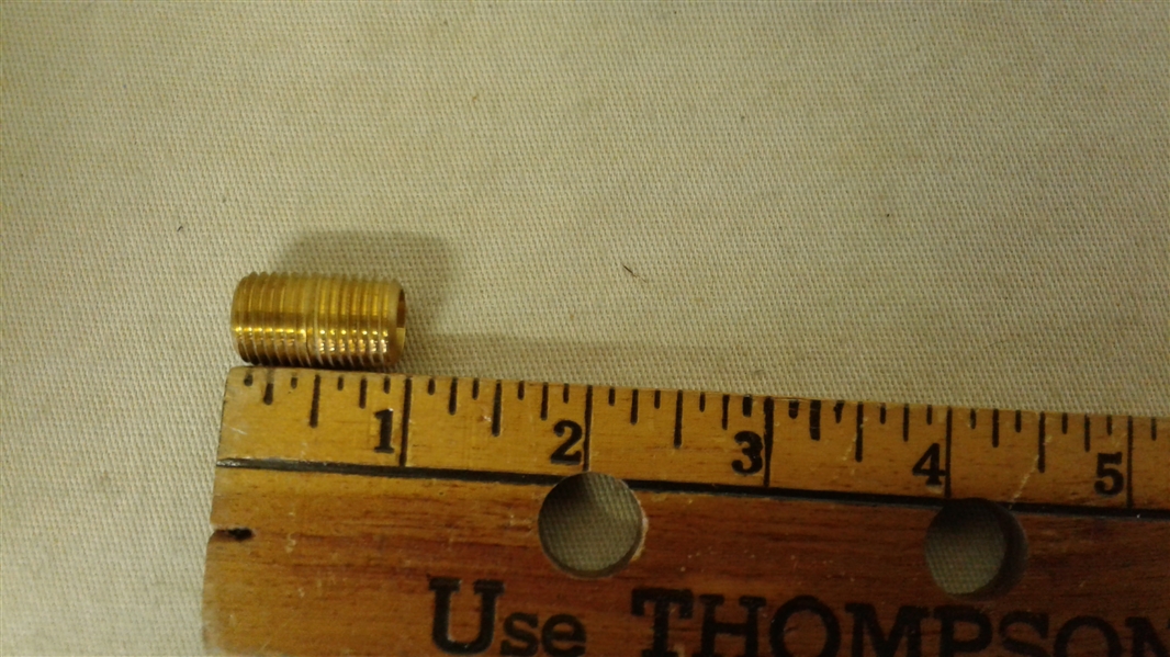 THREADED BRASS NIPPLES, COMPRESSION INSERTS, AND HEX BUSHINGS