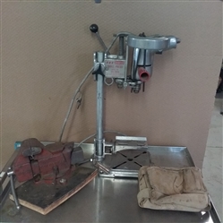 BENCH VISE, DRILL PRESS, TOOL POUCH