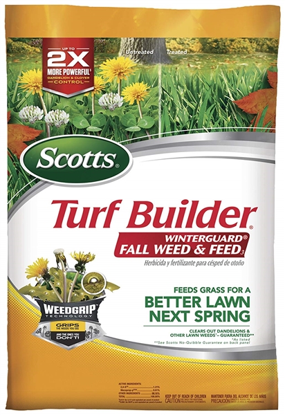 Scotts Turf Builder Lawn Food - WinterGuard Fall Weed & Feed, 5,000-sq ft (Lawn Fertilizer Plus Dandelion & Weed Killer)