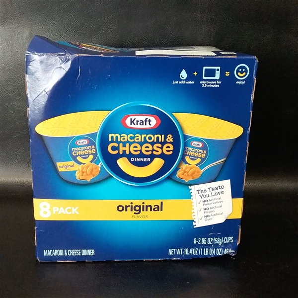 Kraft Original Macaroni & Cheese Dinner (2.05 oz Cups, 8 Count)