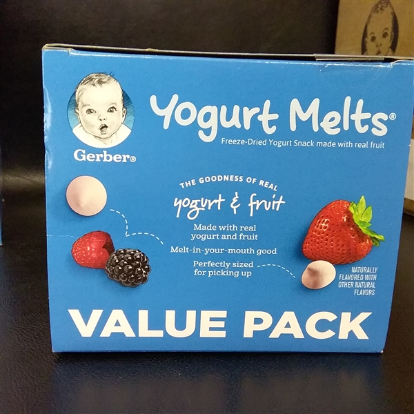Gerber Yogurt Melts, Strawberry & Mixed Berry, 8 Count
