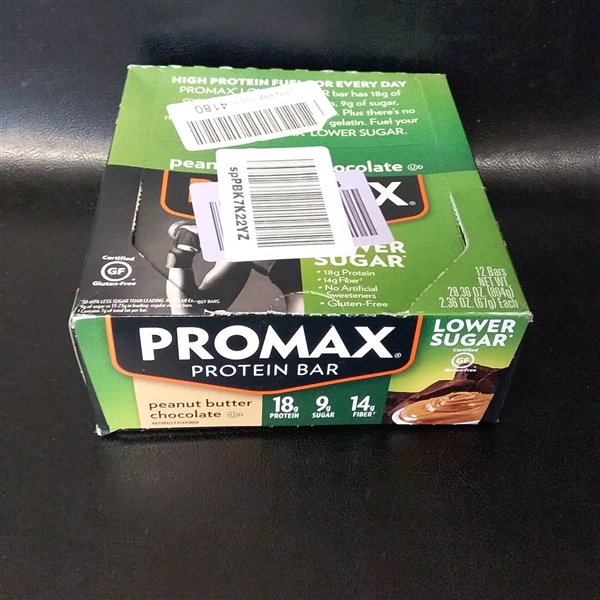 Promax Low Sugar Peanut Butter Chocolate 12 Count