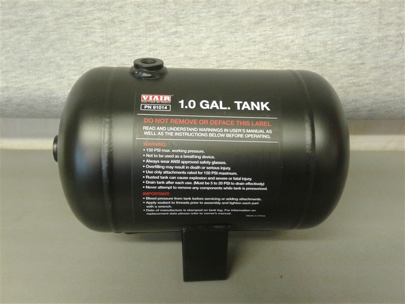 Viair 91014 1 Gallon 4-Port Air Reservoir Tank 