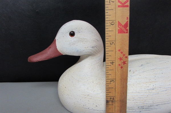 PAIR OF HANDCARVED & PAINTED WOODEN DUCKS