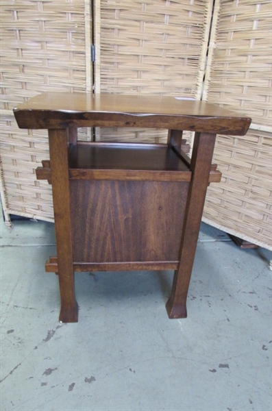 SOLID WOOD ARTS & CRAFTS STYLE CABINET/SIDE TABLE #2