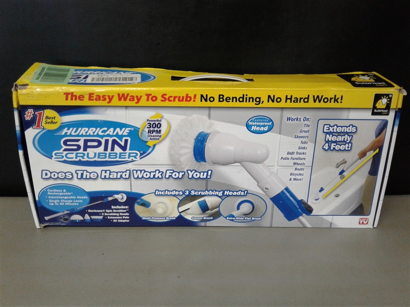 Hurricane Spin Scrubber Cordless Rechargeable Power Scrubber