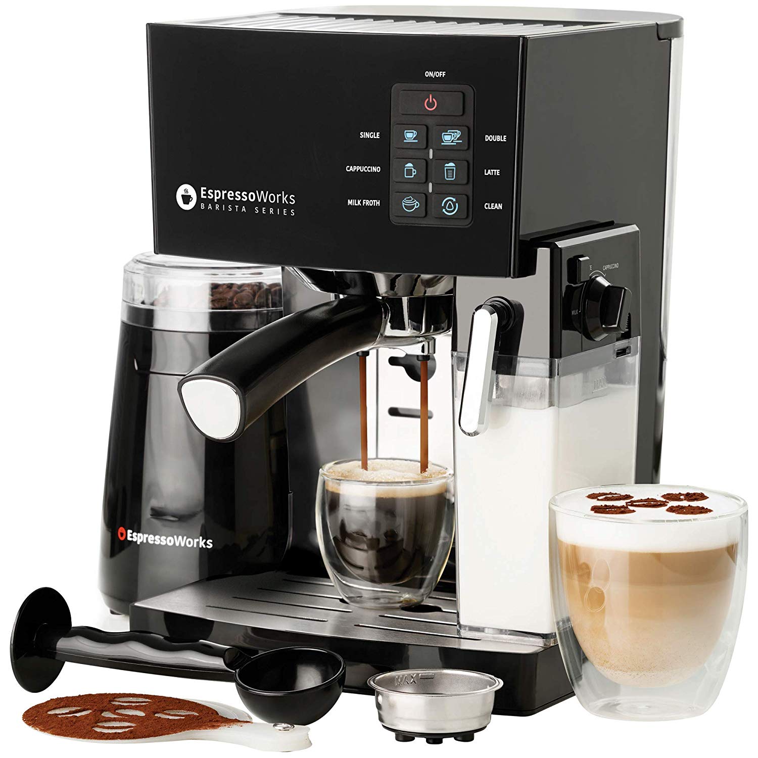 Lot Detail EspressoWorks 10 Pc AllInOne Barista Bundle Espresso Machine