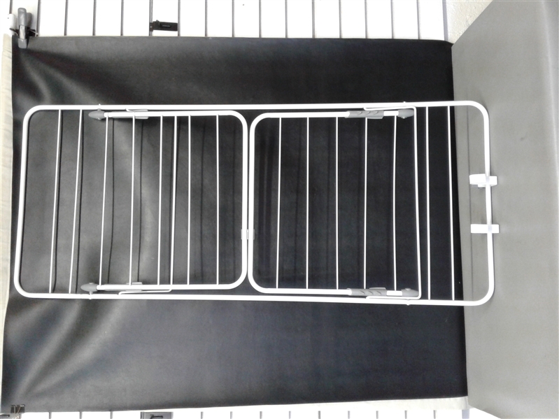 mDesign Long Metal Lightweight Over Door Laundry Drying Rack