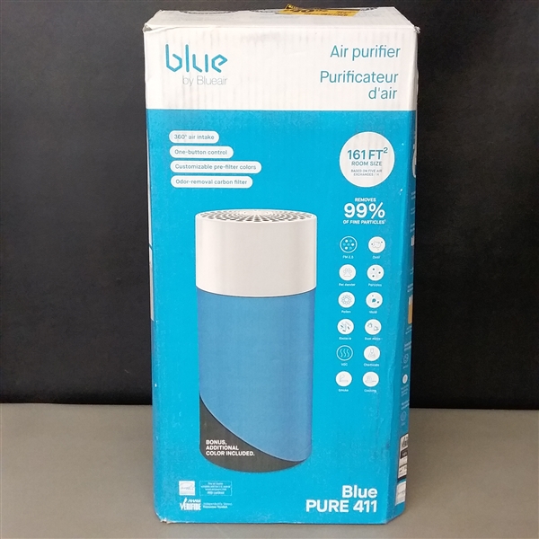 Blueair Blue Pure 411 Air Purifier with Allergen and Odor Remover, Washable Pre-Filter