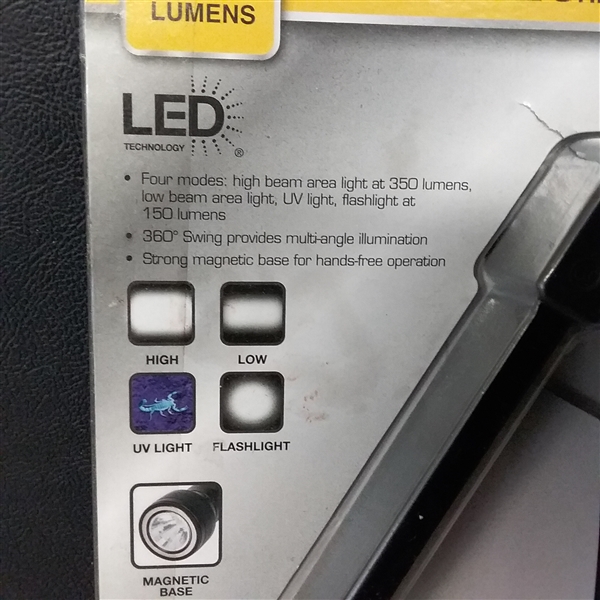 Defiant 350 Lumens LED Foldable Aluminum Utility Light