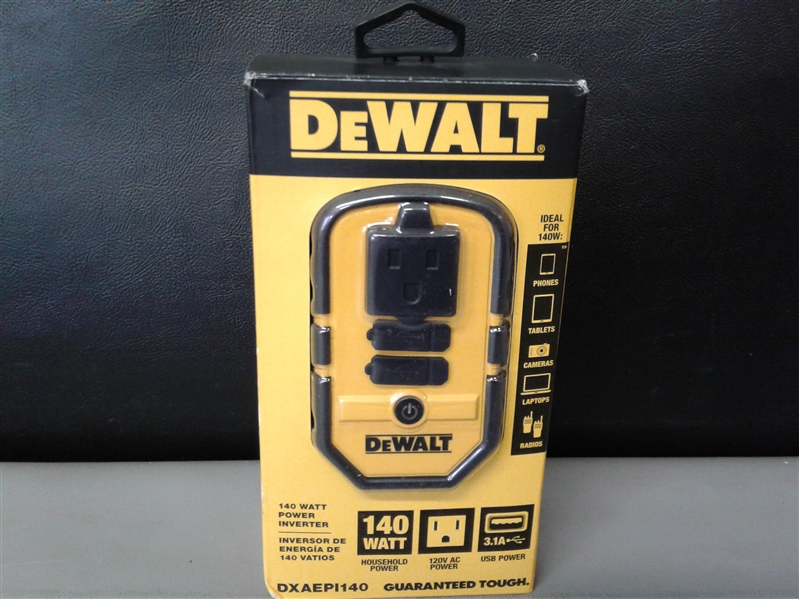 DEWALT 140-Watt Power Inverter with Dual USB Ports