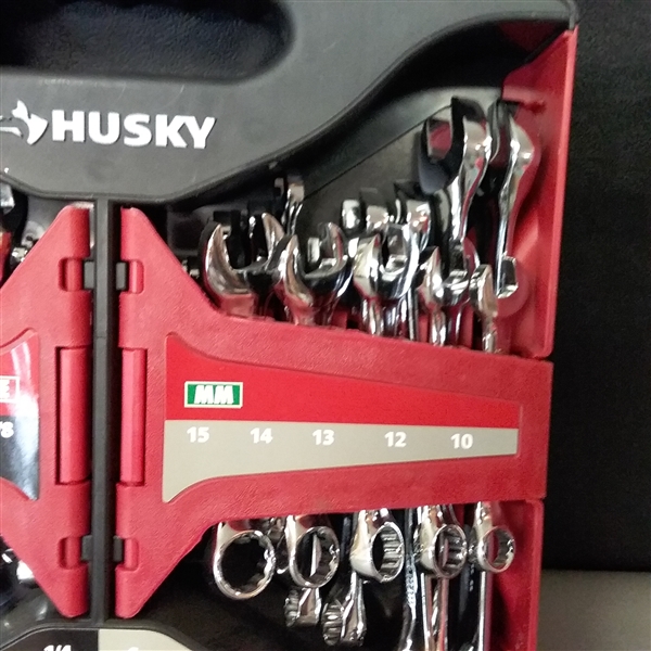 Husky SAE/MM Combination Wrench Set 28 Piece