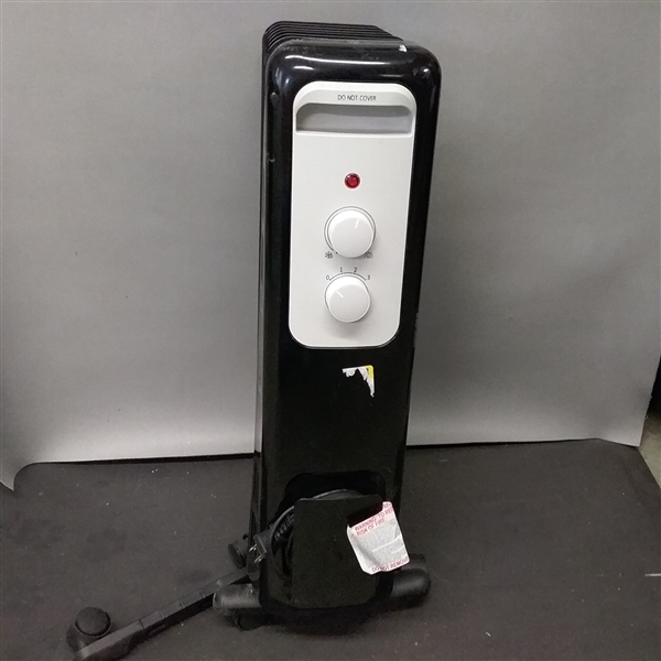 1,500-Watt Oil-Filled Radiant Electric Space Heater with Thermostat
