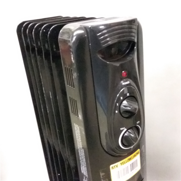 1500-Watt Electric Oil-Filled Radiant Portable Heater Black 