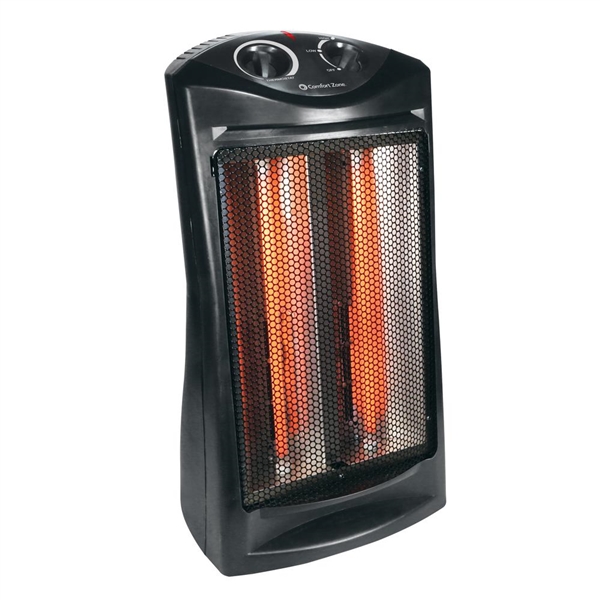 Comfort Zone 1500-Watt Electric Quartz Infrared Radiant Tower Heater