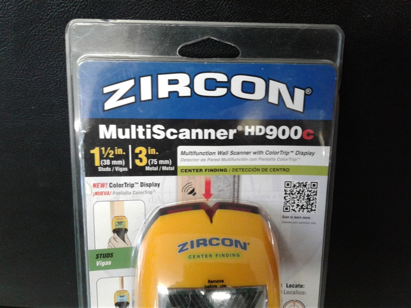 Zircon MultiScanner HD900c Multi-Function Stud Finder